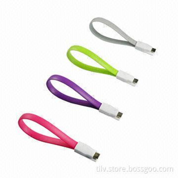 Newest Flat Noodle Magnet Light 8-pin USB Sync Charging Cable for iPhone 5